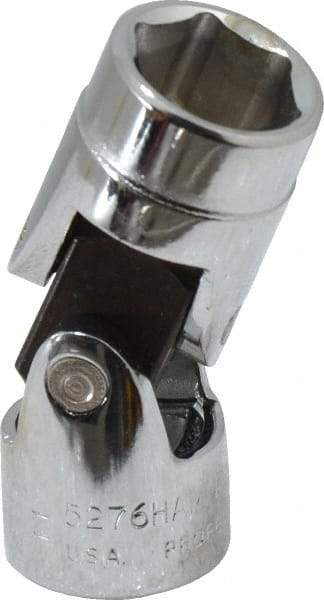 Proto - 3/8" Drive, Standard Hand Socket - 6 Points, 1-27/32" OAL, Alloy Steel, Chrome Finish - Americas Industrial Supply