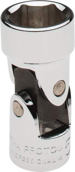 Proto - 5/8", 3/8" Drive, Standard Hand Socket - 6 Points, 1-27/32" OAL, Alloy Steel, Chrome Finish - Americas Industrial Supply