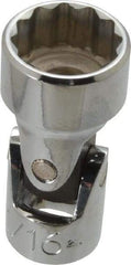 Proto - 11/16", 3/8" Drive, Standard Hand Socket - 12 Points, 2" OAL, Alloy Steel, Chrome Finish - Americas Industrial Supply