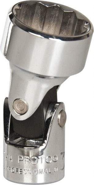 Proto - 3/4", 3/8" Drive, Standard Hand Socket - 12 Points, 2" OAL, Alloy Steel, Chrome Finish - Americas Industrial Supply