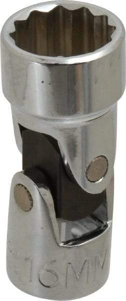 Proto - 3/8" Drive, Standard Hand Socket - 12 Points, 2" OAL, Alloy Steel, Chrome Finish - Americas Industrial Supply