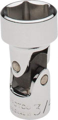 Proto - 3/4", 3/8" Drive, Standard Hand Socket - 6 Points, 2" OAL, Alloy Steel, Chrome Finish - Americas Industrial Supply