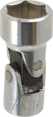 Proto - 3/8" Drive, Standard Hand Socket - 6 Points, 2" OAL, Alloy Steel, Chrome Finish - Americas Industrial Supply