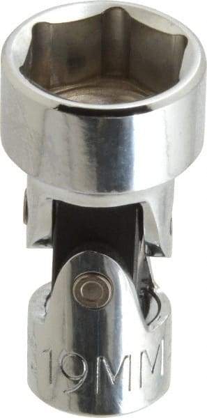 Proto - 3/8" Drive, Standard Hand Socket - 6 Points, 2" OAL, Alloy Steel, Chrome Finish - Americas Industrial Supply