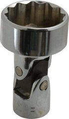 Proto - 1", 3/8" Drive, Standard Hand Socket - 12 Points, 2-3/32" OAL, Alloy Steel, Chrome Finish - Americas Industrial Supply