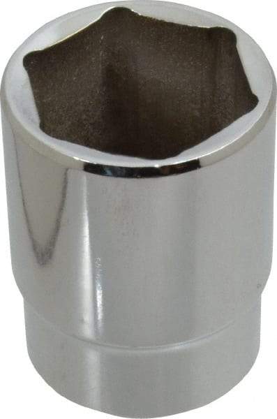 Proto - 1/2" Drive, Standard Hand Socket - 6 Points, 1-3/4" OAL, Alloy Steel, Chrome Finish - Americas Industrial Supply