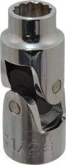 Proto - 1/2", 1/2" Drive, Standard Hand Socket - 12 Points, 2-13/32" OAL, Alloy Steel, Chrome Finish - Americas Industrial Supply