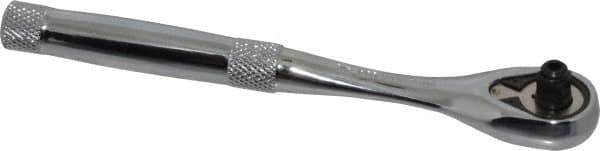 Proto - 1/4" Drive Pear Head Aerospace Ratchet - Chrome Finish, 6-11/16" OAL, 45 Gear Teeth, Standard Head - Americas Industrial Supply