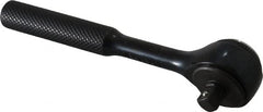 Proto - 1/4" Drive Round Head Standard Ratchet - Black Oxide Finish, 4-1/2" OAL, 72 Gear Teeth, Standard Head - Americas Industrial Supply