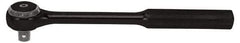 Proto - 1/2" Drive Round Head Standard Ratchet - Black Oxide Finish, 9-3/8" OAL, 72 Gear Teeth, Standard Head - Americas Industrial Supply