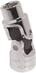 Proto - 9/16", 1/4" Drive, Standard Hand Socket - 12 Points, 1-31/64" OAL, Alloy Steel, Chrome Finish - Americas Industrial Supply