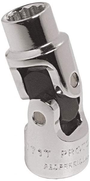 Proto - 9/16", 1/4" Drive, Standard Hand Socket - 12 Points, 1-31/64" OAL, Alloy Steel, Chrome Finish - Americas Industrial Supply