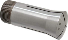 Lyndex - 1/8 Inch 5C Round Collet - 3.27 Inch Overall Length, 1.041-24 Internal Thread Size, Steel, 0.0007 Inch TIR - Exact Industrial Supply