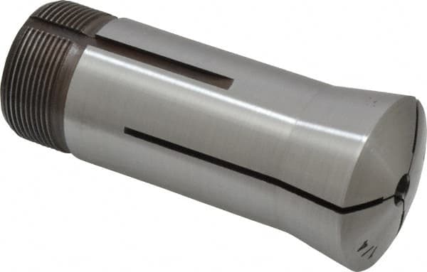 Lyndex - 1/4 Inch 5C Round Collet - 3.27 Inch Overall Length, 1.041-24 Internal Thread Size, Steel, 0.0007 Inch TIR - Exact Industrial Supply