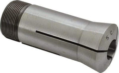 Lyndex - 19/32 Inch 5C Round Collet - 3.27 Inch Overall Length, 1.041-24 Internal Thread Size, Steel, 0.0011 Inch TIR - Exact Industrial Supply