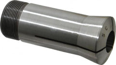Lyndex - 21/32 Inch 5C Round Collet - 3.27 Inch Overall Length, 1.041-24 Internal Thread Size, Steel, 0.0011 Inch TIR - Exact Industrial Supply