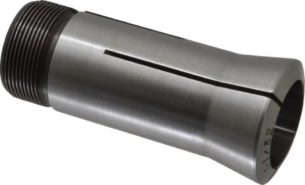Lyndex - 1-1/32 Inch 5C Round Collet - 3.27 Inch Overall Length, 1.041-24 Internal Thread Size, Steel, 0.0011 Inch TIR - Exact Industrial Supply