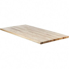 Made in USA - Maple Comfort Edge Workbench & Workstation Work Bench Top - Use with Edsal Workbenches - Americas Industrial Supply
