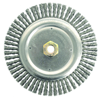 7 x 5/8-11" - .020 Wire Size - Steel Dually Weld Cleaning Brush - Americas Industrial Supply