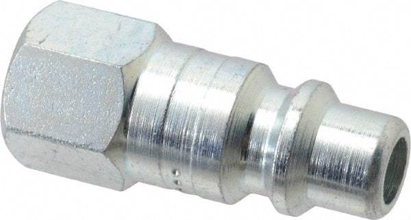 Coilhose Pneumatics - 1/4 Female NPT Industrial Pneumatic Hose Connector - Plated Steel, 3/8" Body Diam - Americas Industrial Supply