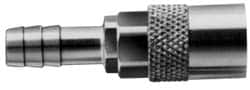 Coilhose Pneumatics - Hose Barb Non-Valved Moldflow Pneumatic Hose Straight Coupler - Brass, 1/4" Body Diam, 5/16" Hose ID - Americas Industrial Supply