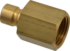 Coilhose Pneumatics - 1/2-14" NPT, 3/8" Body Diam, Coolant & Fluid Line Female Connectors - Brass - Americas Industrial Supply