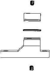 Coilhose Pneumatics - Filter Wall Mount Connecting Clamp Kit - Includes 1 Wall Mount, 1 Connecting Clamp, 2-Set Screws, 1 O-Ring & 1 Allen Wrench, For Use with Coilhose 27 Series & Filter/Regulator Combination Units - Americas Industrial Supply
