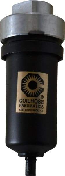 Coilhose Pneumatics - Filter Mechanical Drain with Metal Bowl - 5-3/4" High x 2-1/8" Wide, For Use with Compressor Tanks, Filters, Drop Legs, Coolers & Dryers - Americas Industrial Supply