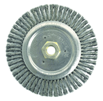 6" Root Pass Brush - .020 Steel Wire; 5/8-11 Dbl-Hex Nut - Dually Weld Cleaning Brush - Americas Industrial Supply