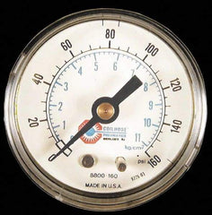 Coilhose Pneumatics - FRL Heavy-Duty Pressure Gage - Use with F/R/L - Americas Industrial Supply
