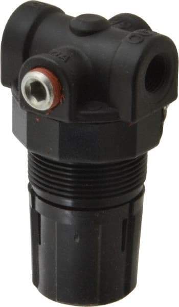 Coilhose Pneumatics - 1/8" Miniature Coil Hose Regulator without Gauge - 9 CFM, 1/8" Gauge Port, 0-125 Adjusting Pressure, 0-125 psi - Americas Industrial Supply