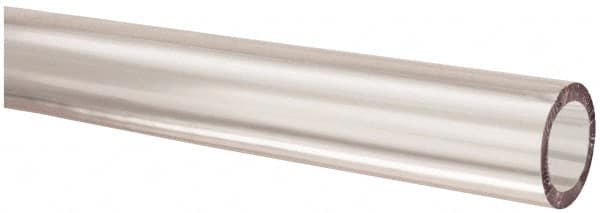 Made in USA - 5/16" ID x 7/16" OD, 1/16" Wall Thickness, Cut to Length (100' Standard Length) PVC Tube - Clear, 50 Max psi, 68 Shore A Hardness - Americas Industrial Supply