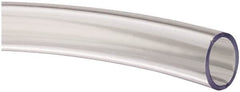 Made in USA - 1/2" ID x 5/8" OD, 1/16" Wall Thickness, Cut to Length (100' Standard Length) PVC Tube - Clear, 30 Max psi, 68 Shore A Hardness - Americas Industrial Supply