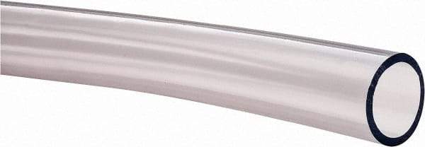 Made in USA - 1" ID x 1-1/4" OD, 1/8" Wall Thickness, Cut to Length (50' Standard Length) PVC Tube - Clear, 28 Max psi, 68 Shore A Hardness - Americas Industrial Supply