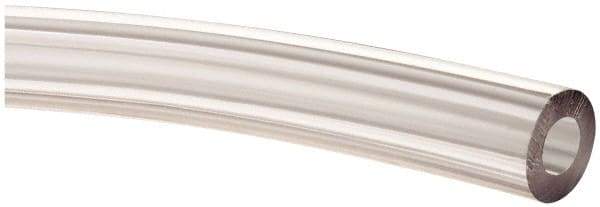 Made in USA - 3/16" ID x 3/8" OD, 3/32" Wall Thickness, Cut to Length (100' Standard Length) PVC Tube - Clear, 70 Max psi, 68 Shore A Hardness - Americas Industrial Supply