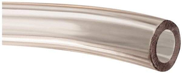 Made in USA - 5/16" ID x 1/2" OD, 3/32" Wall Thickness, Cut to Length (100' Standard Length) PVC Tube - Clear, 60 Max psi, 68 Shore A Hardness - Americas Industrial Supply