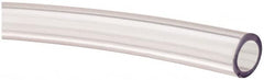 Made in USA - 3/8" ID x 9/16" OD, 3/32" Wall Thickness, Cut to Length (100' Standard Length) PVC Tube - Clear, 50 Max psi, 68 Shore A Hardness - Americas Industrial Supply