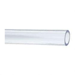 Made in USA - 1" ID x 1-3/8" OD, 3/16" Wall Thickness, Cut to Length (50' Standard Length) PVC Tube - Clear, 45 Max psi, 68 Shore A Hardness - Americas Industrial Supply