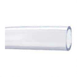 Made in USA - 1-1/2" ID x 1-7/8" OD, 3/16" Wall Thickness, Cut to Length (50' Standard Length) PVC Tube - Clear, 26 Max psi, 68 Shore A Hardness - Americas Industrial Supply