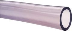 Made in USA - 1-1/2" ID x 2" OD, 1/4" Wall Thickness, Cut to Length (50' Standard Length) PVC Tube - Clear, 40 Max psi, 68 Shore A Hardness - Americas Industrial Supply