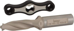 Iscar - 0.551 to 0.587" Diam, 3xD, 1.65" Max Depth, 5/8" Shank Diam, 4.27" OAL, Replaceable Tip Drill - IDK, IDM, IDN, IDP Insert, DSM Toolholder, Series ChamDrillJet - Americas Industrial Supply