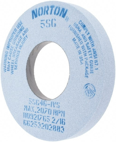 Norton - 12" Diam x 5" Hole x 1-1/2" Thick, I Hardness, 46 Grit Surface Grinding Wheel - Exact Industrial Supply