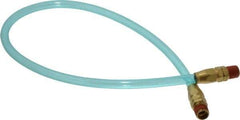 Coilhose Pneumatics - 1/4" ID 2' Long Lead-In Whip Hose - MNPT Swivel x MNPT Swivel Ends, 140 Working psi, -20 to 165°F, 1/4" Fitting, - Americas Industrial Supply