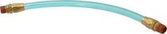Coilhose Pneumatics - 3/8" ID 1' Long Lead-In Whip Hose - MNPT Swivel x MNPT Swivel Ends, 140 Working psi, -20 to 165°F, 3/8" Fitting, - Americas Industrial Supply