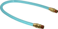 Coilhose Pneumatics - 3/8" ID 2' Long Lead-In Whip Hose - MNPT Swivel x MNPT Swivel Ends, 140 Working psi, -20 to 165°F, 3/8" Fitting, - Americas Industrial Supply