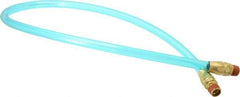 Coilhose Pneumatics - 3/8" ID 3' Long Lead-In Whip Hose - MNPT Swivel x MNPT Swivel Ends, 140 Working psi, -20 to 165°F, 3/8" Fitting, - Americas Industrial Supply