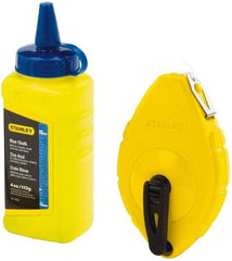 Stanley - 100' Long Reel & Chalk Set - Blue - Americas Industrial Supply