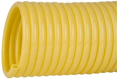 Coilhose Pneumatics - 3/8" ID, 100' Long, Yellow Nylon Coiled & Self Storing Hose - 165 Max psi, No Fittings - Americas Industrial Supply