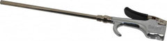 Coilhose Pneumatics - Safety Extension Tube Thumb Lever Blow Gun - 1/4 NPT, 8" Tube Length - Americas Industrial Supply
