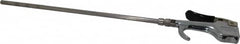 Coilhose Pneumatics - Safety Extension Tube Thumb Lever Blow Gun - 1/4 NPT, 12" Tube Length - Americas Industrial Supply